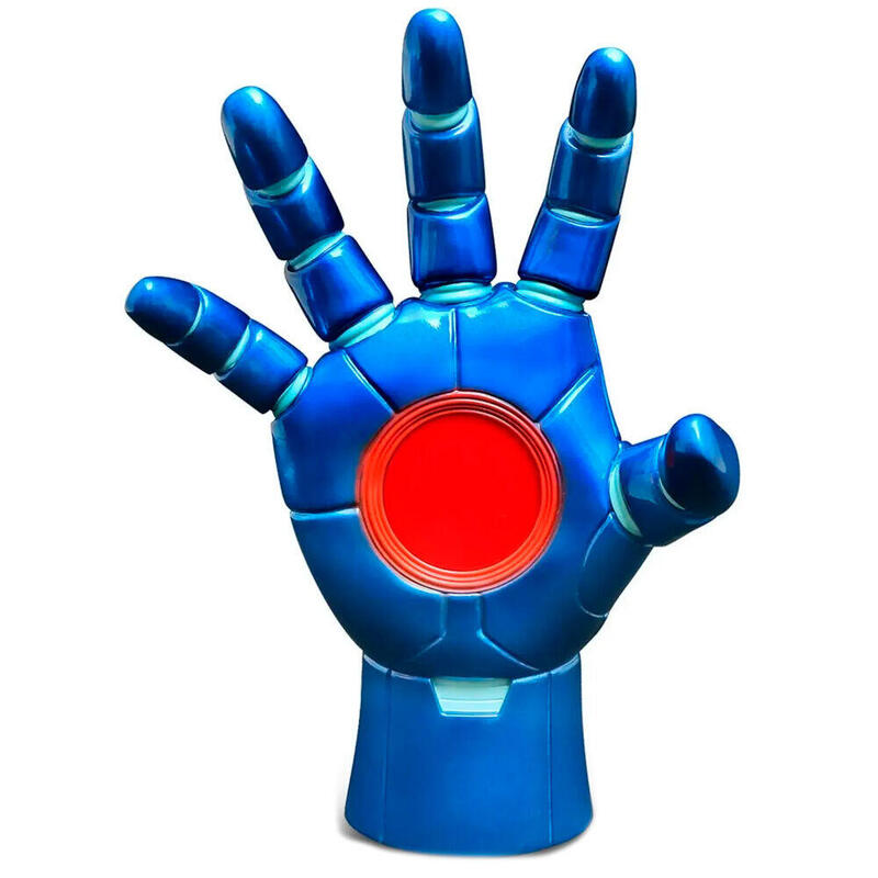 Estatua heroic hands iron man marvel 25cm azul