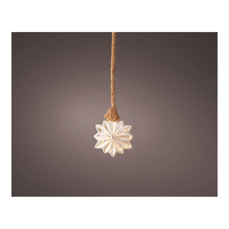 Estrella microled Ø19x5cm 15 leds