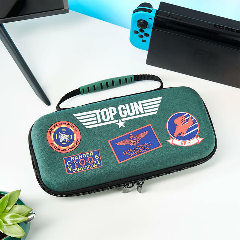 Estuche de transporte top gun para nintendo switch