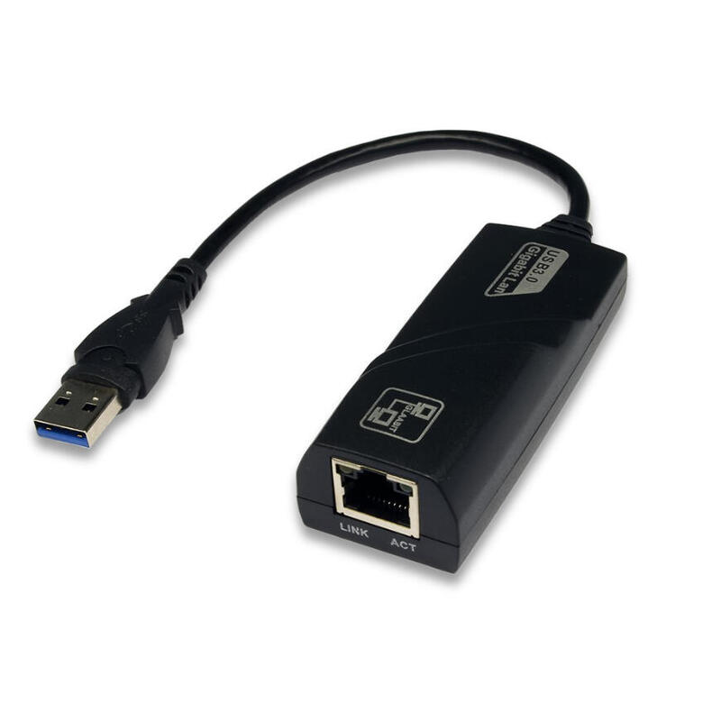 Exsys ex-1320-2 adaptador usb 3.0 a red ethernet gigabit lan, 10 cm negro