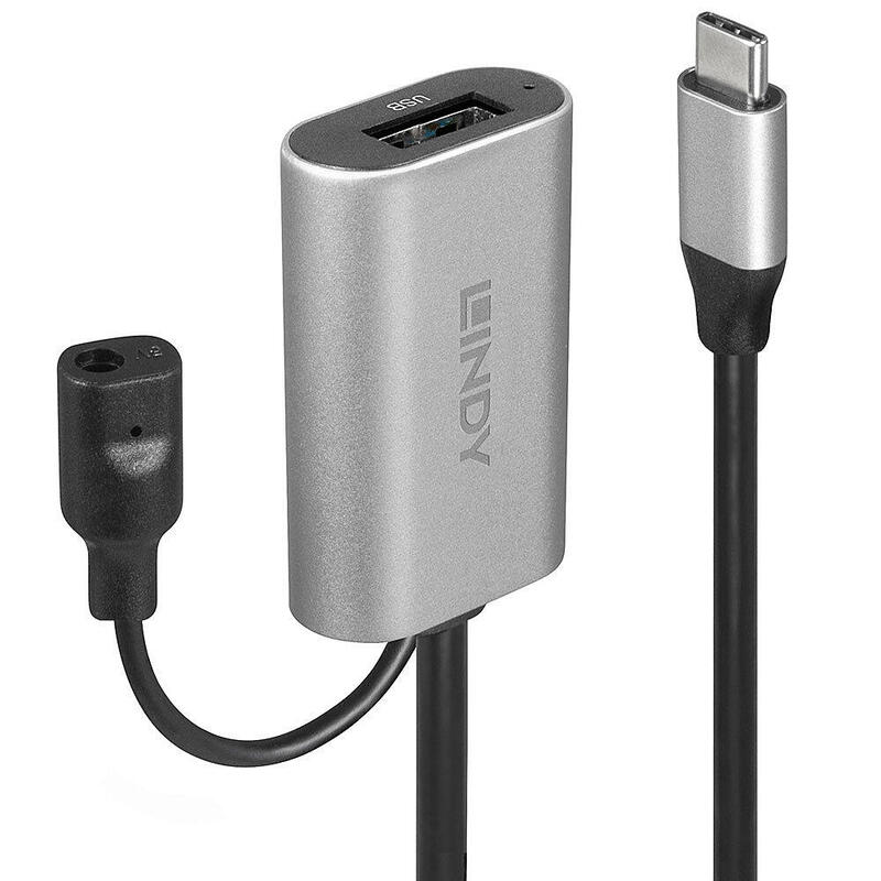 ExtensiÓn activa lindy usb 3.1 tipo c/am/f 5m