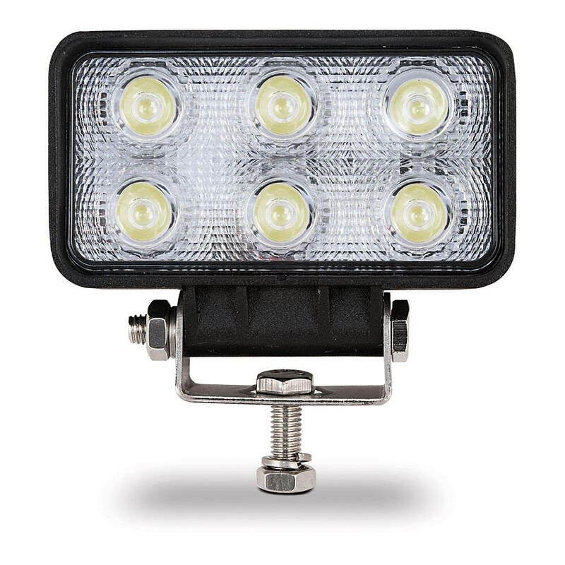 Faro de trabajo rectangular 6 leds 18w 10-30v 1200lm goodyear
