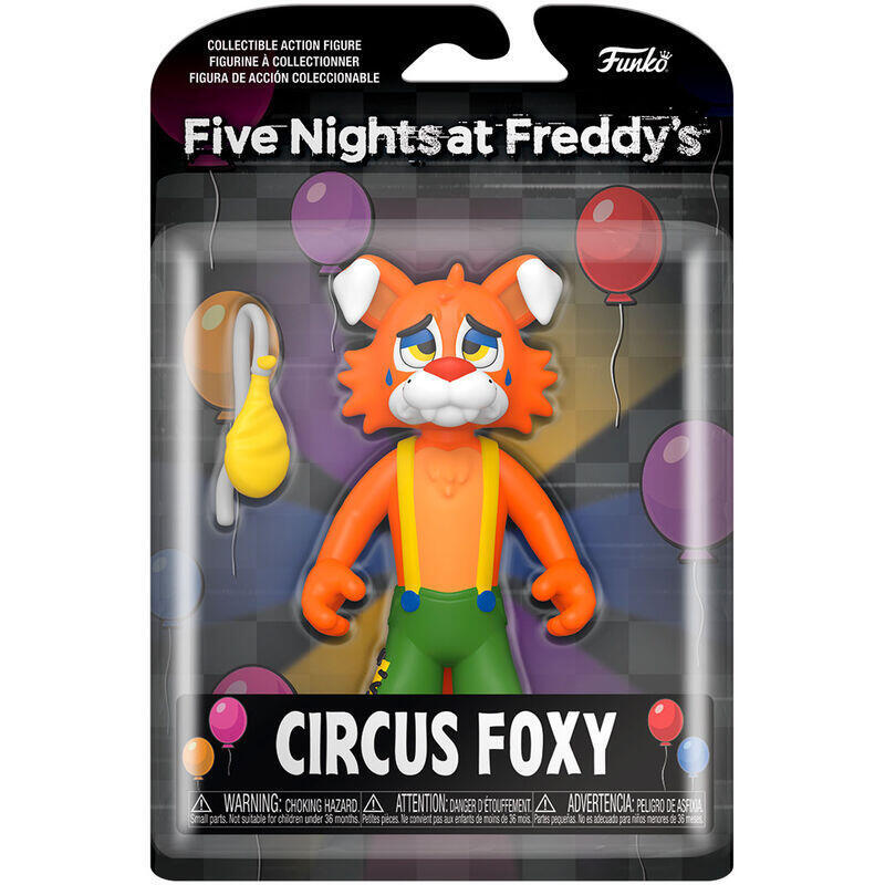 Figura action five nights at freddys circus foxy 12,5cm