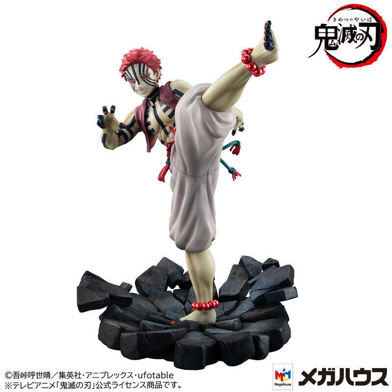 Figura akaza upper three g.e.m. series demon slayer kimetsu no yaiba 18cm