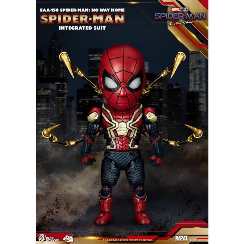 Figura beast kingdom egg attack marvel spider man no way home traje integrado