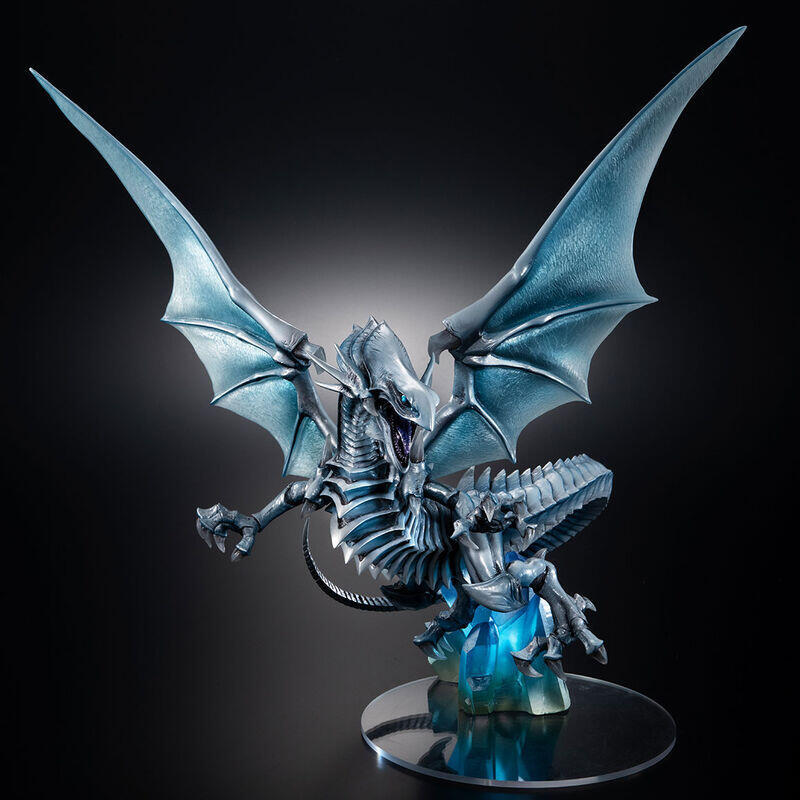 Figura blue eyes white dragon duel monsters art works holographic edition yu-gi-oh!  28cm