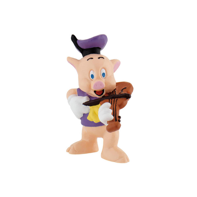 Figura cerdito violin los 3 cerditos 6cm