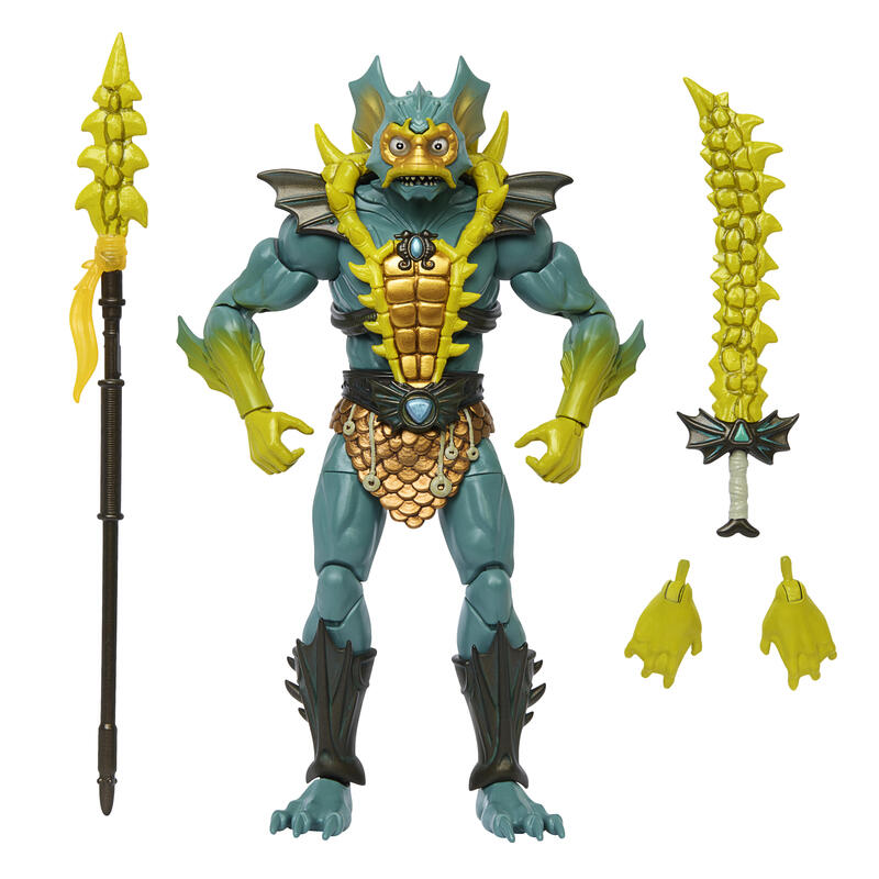 Figura de juguete mattel masters of the universe masterverse new eternia mer-man hyc59