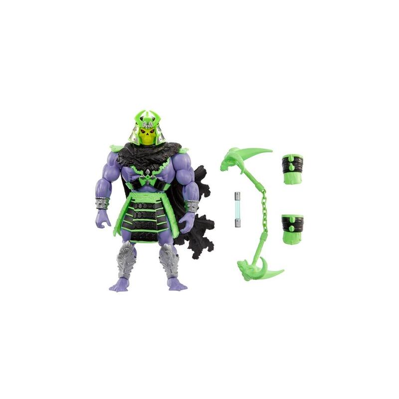 Figura de juguete mattel masters of the universe origins turtles of grayskull skeletor hth14