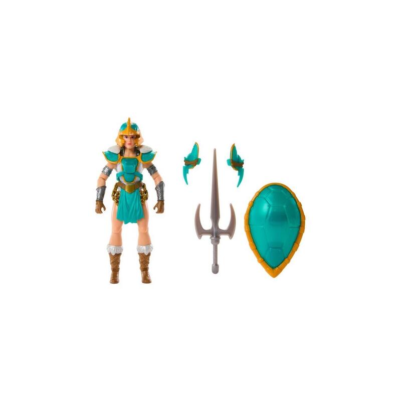 Figura de juguete mattel masters of the universe origins turtles of grayskull teela hth15