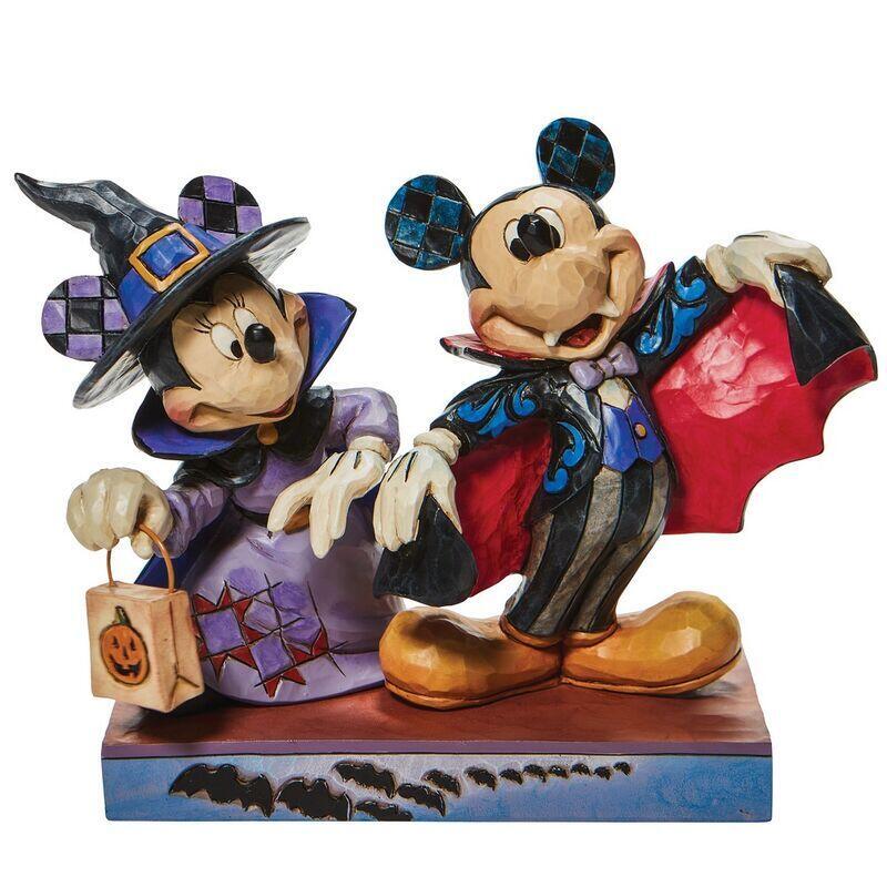 Figura decorativa mickey & minnie halloween