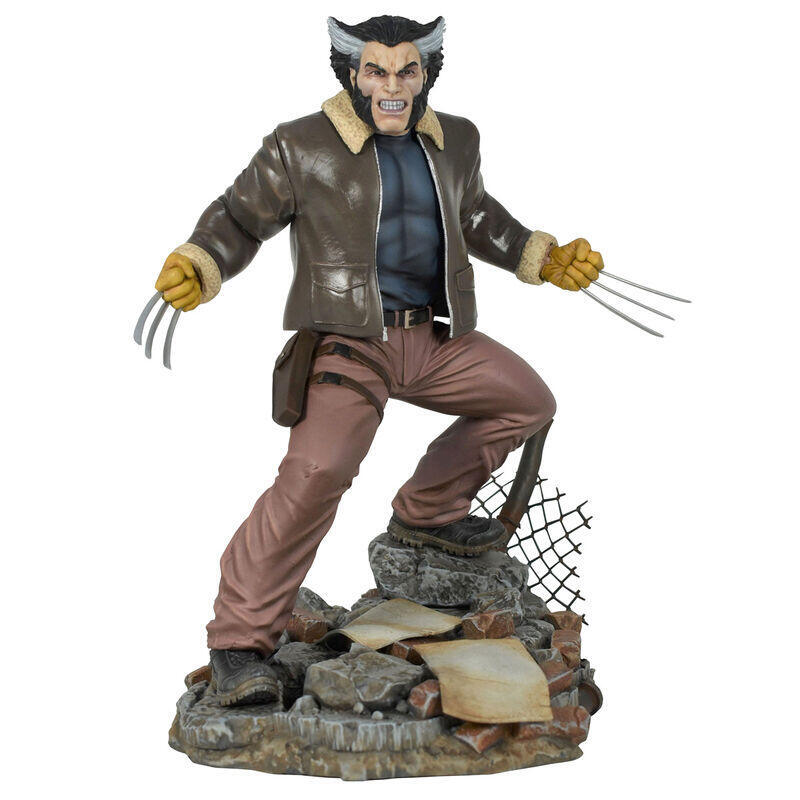 Figura diorama lobezno x-men marvel 23cm