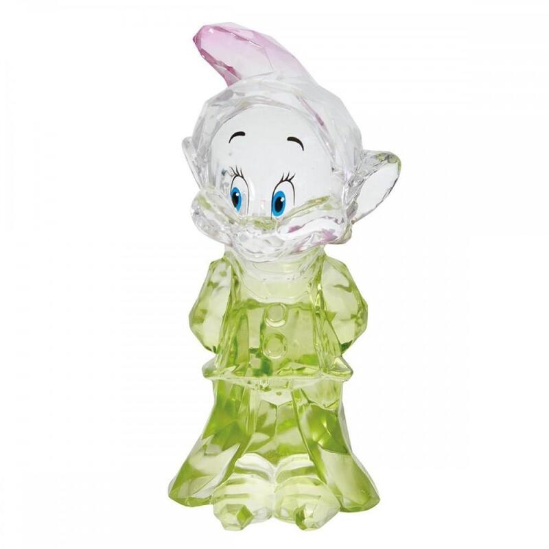Figura enesco disney cristal blancanieves enanito dopey tontÍn