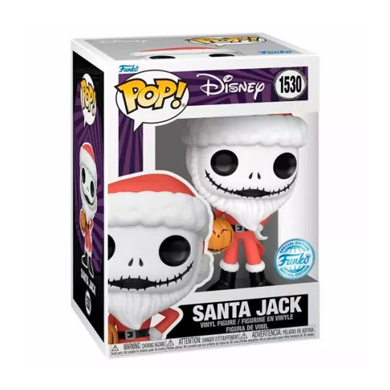 Figura funko pop! disney – santa jack (pesadilla antes de navidad) exclusive