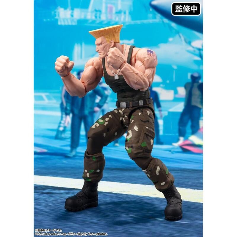 Figura guile outfit 2 ver. fig. 16 cm street fighter sh figuarts