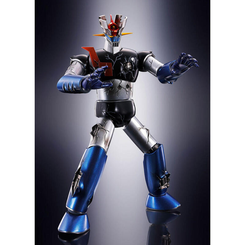 Figura gx-105d mazinger z -kakumei shinka- damaged ver. fig. 16,5 cm mazinger z soul of chogokin