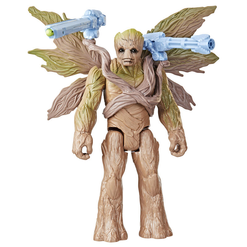 Figura hasbro marvel blast n’ battle guardianes de la galaxia groot