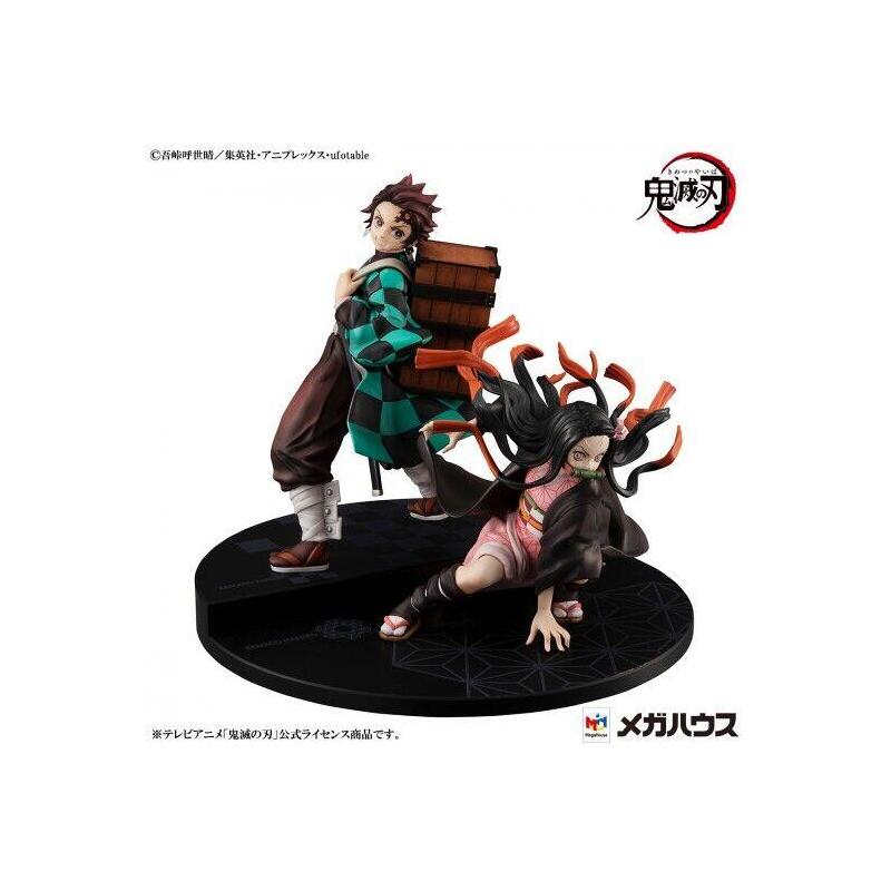 Figura kamado brother and sister precious g.e.m. series demon slayer kimetsu no yaiba 17cm