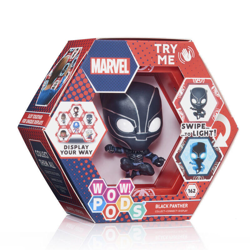Figura led wow! black panther marvel