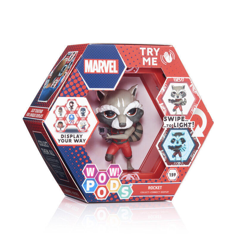 Figura led wow! rocket raccoon marvel