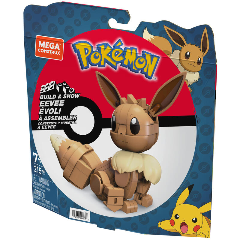 Figura mattel mega construx build pokemon eevee
