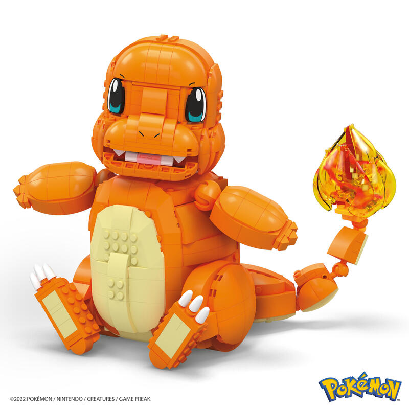 Figura mattel mega construx pokemon jumbo charmander 730 pcs