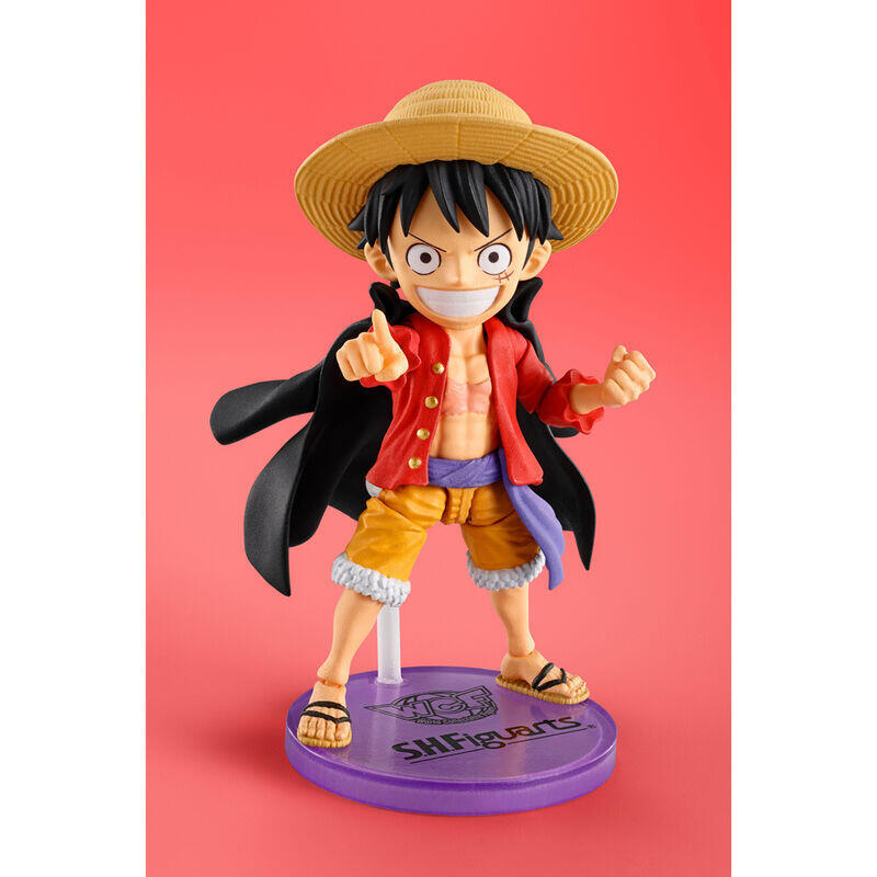 Figura monkey d. luffy fig. 7,5 cm one piece world collectable figure x sh figuarts collectors sh