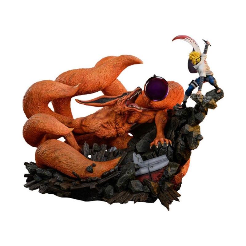 Figura naruto shippuden estatua 1 8 battle of destiny minato namikaze vs kurama