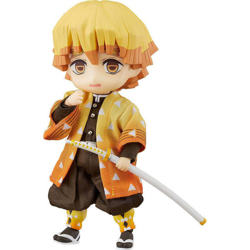 Figura nendoroid doll zenitsu agatsuma demon slayer kimetsu no yaiba 14cm