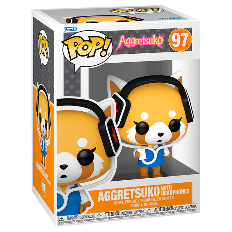 Figura pop aggretsuko – aggretsuko with headphones