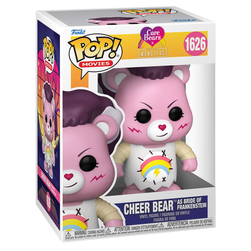 Figura pop care bears x monsters cheer bear as bride of frankenstein