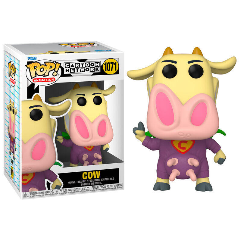 Figura pop cartoon network cow and chicken – superhero cow