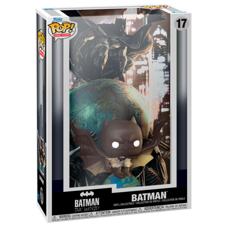Figura pop comic cover dc comics batman the world