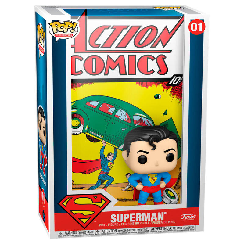 Figura pop comic cover dc superman action comic