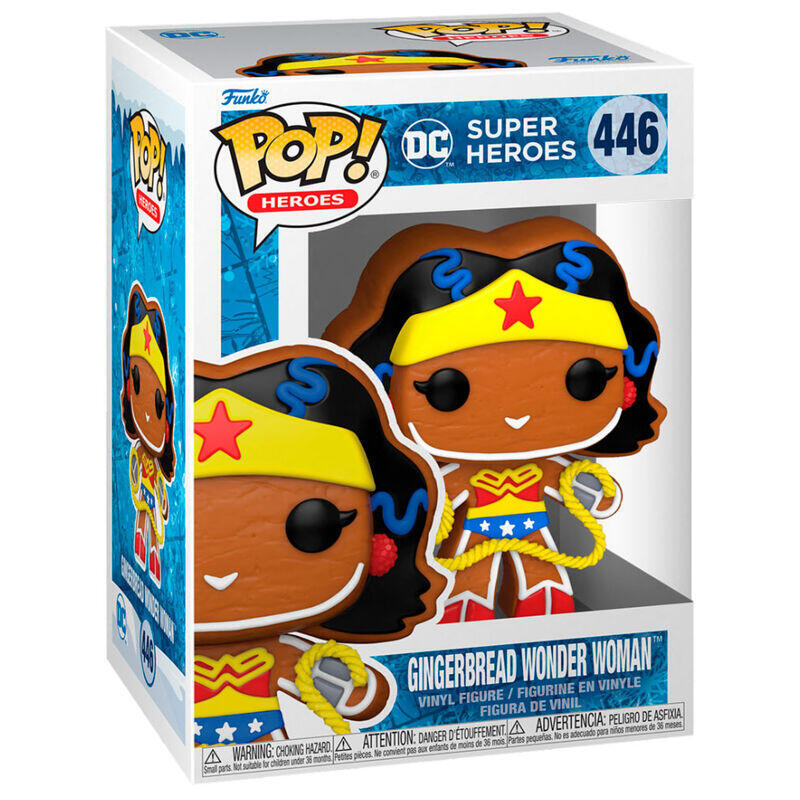 Figura pop dc comics holiday gingerbread wonder woman