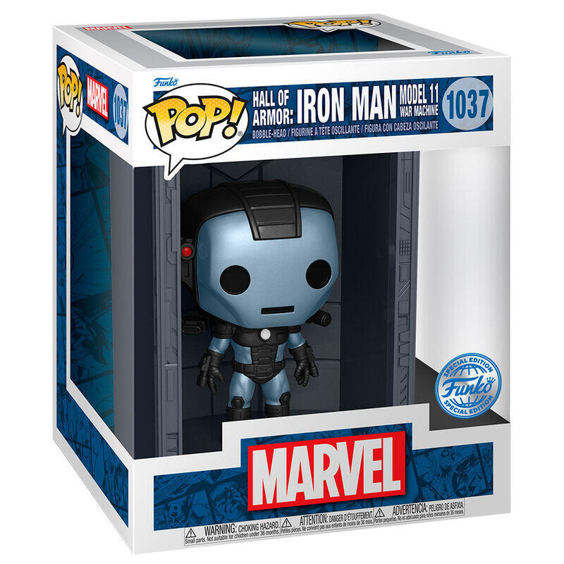 Figura pop deluxe marvel hall of armor iron man model 11 exclusive