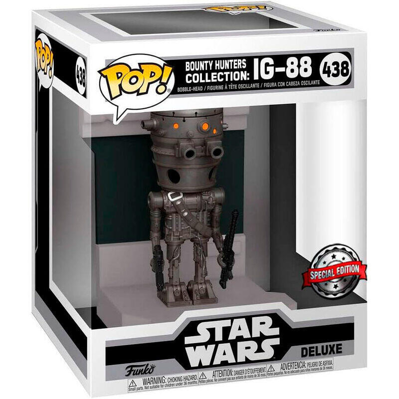 Figura pop deluxe star wars bounty hunters ig-88 exclusive