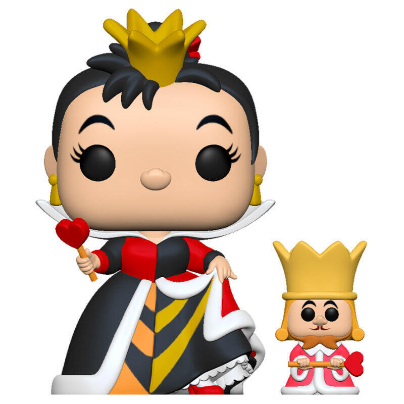 Figura pop disney alicia en el pais de las maravillas queen with king