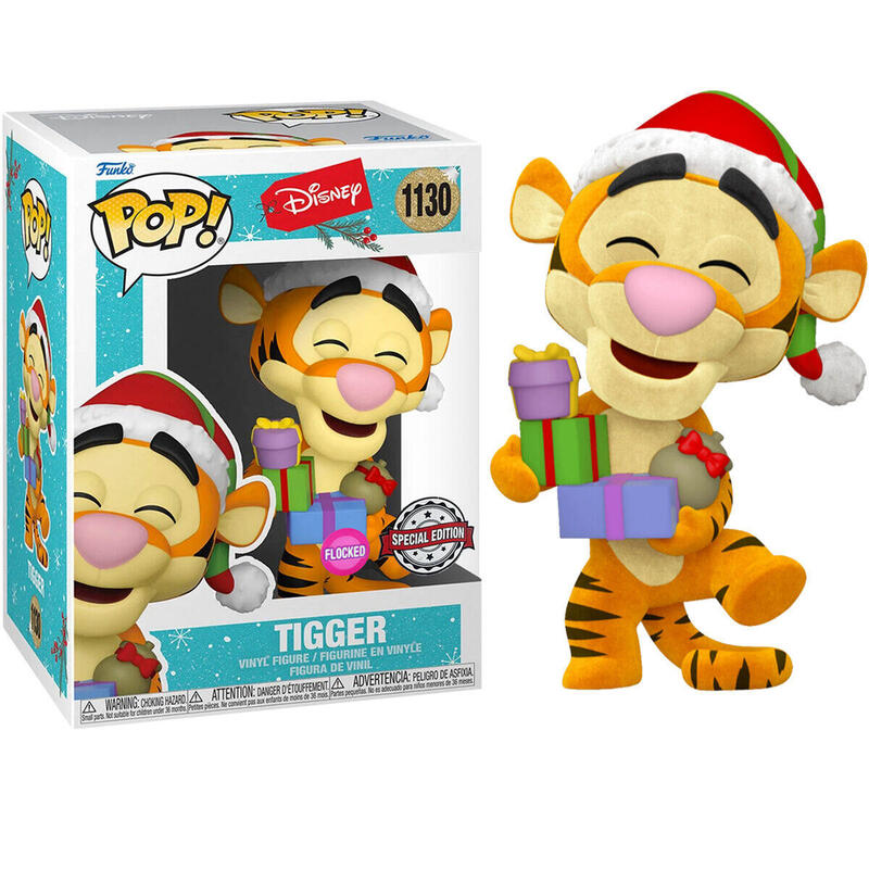 Figura pop disney holiday tigger flocked exclusive