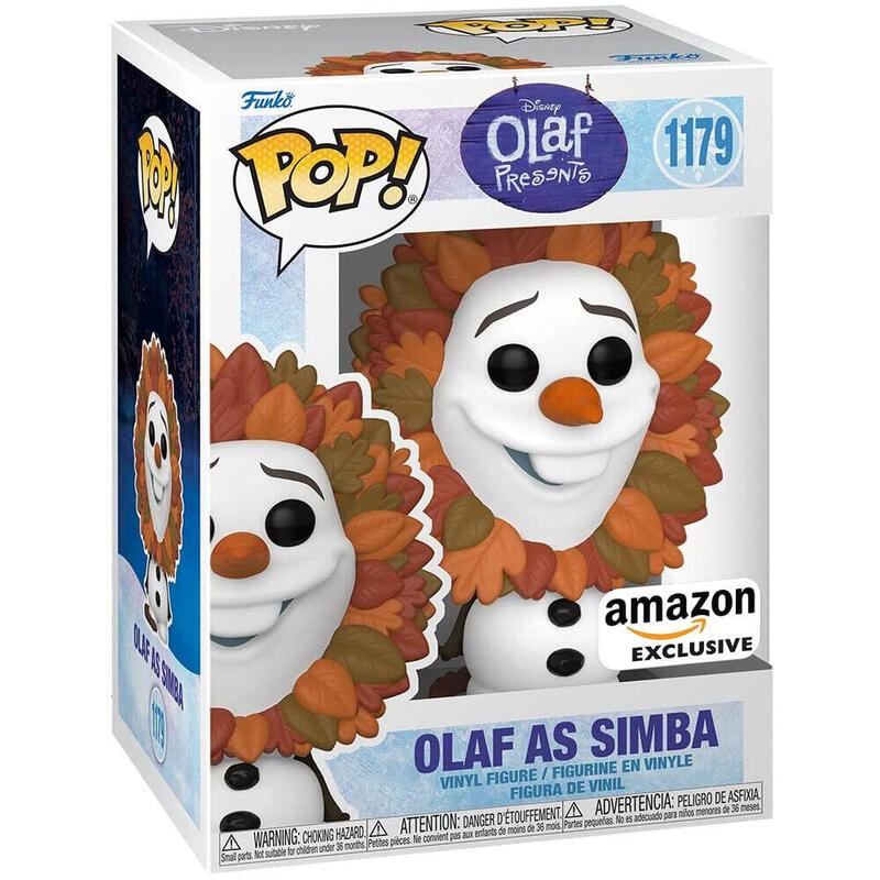 Figura pop disney olaf present olaf as simba exclusive
