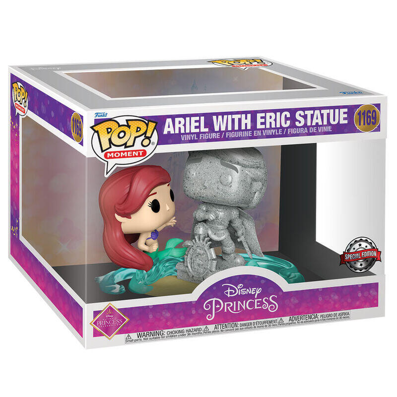 Figura pop disney ultimate princess la sirenita ariel &38, statue eric exclusive