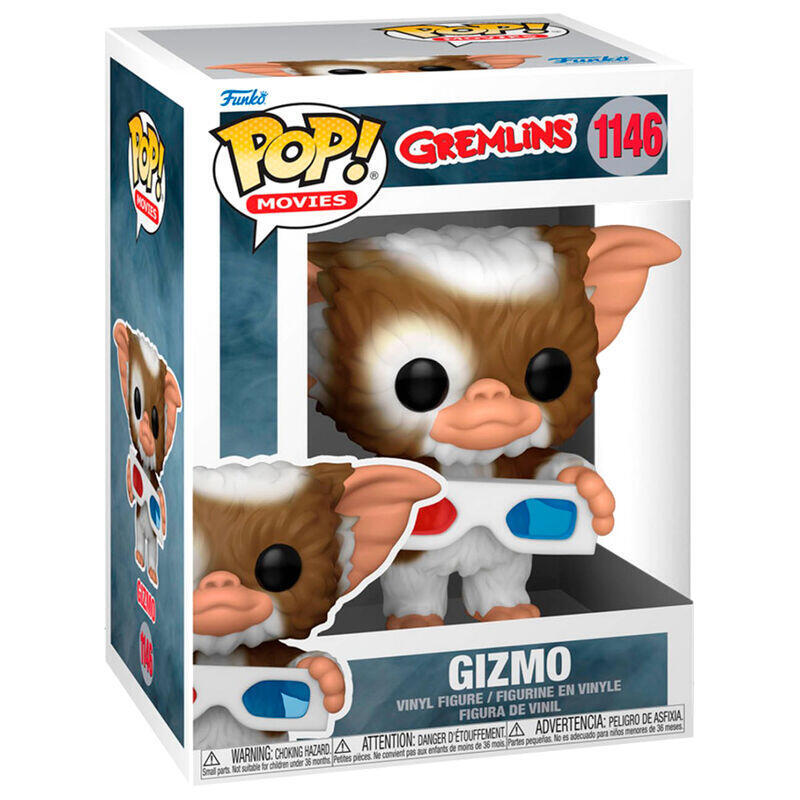 Figura pop gremlins gizmo with 3d glasses