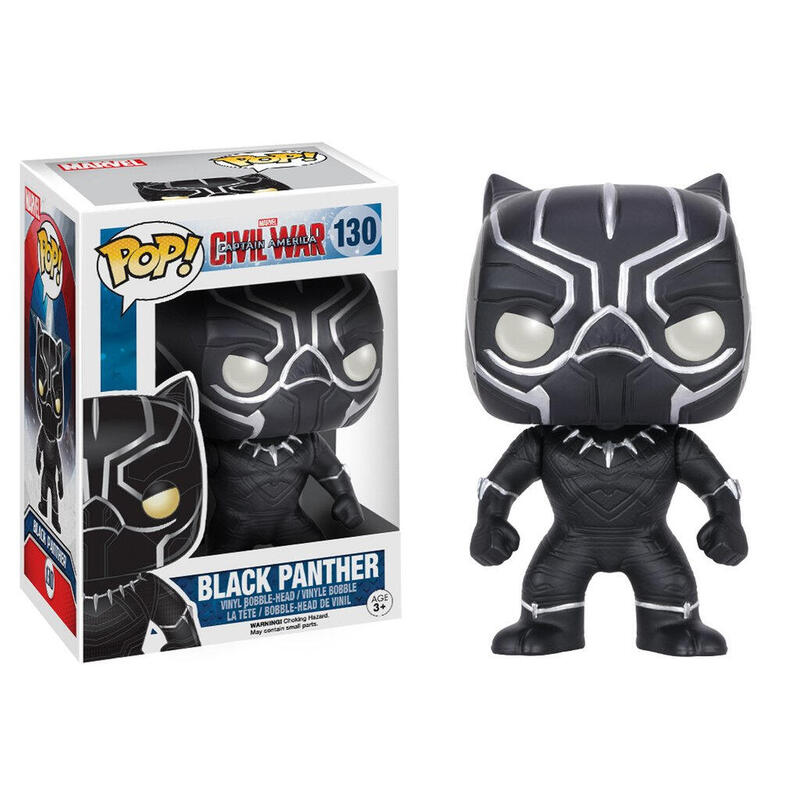 Figura pop marvel civil war black panther