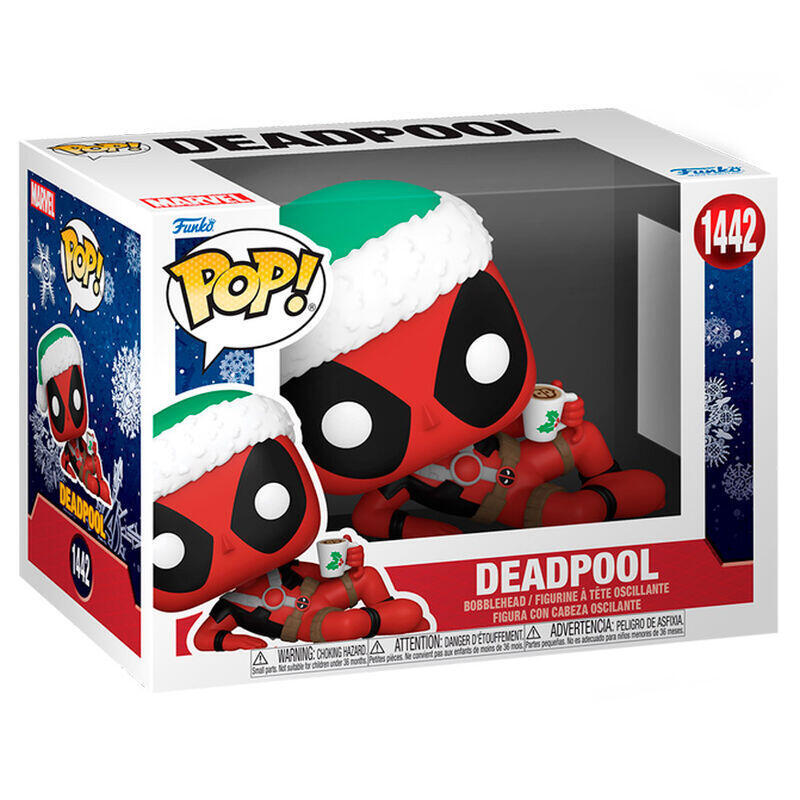 Figura pop marvel deadpool with hot cocoa