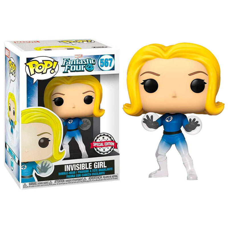 Figura pop marvel fantastic four invisible girl exclusive