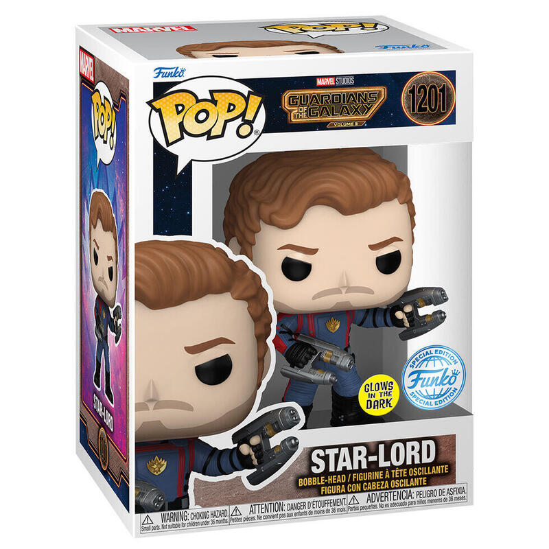 Figura pop! marvel guardianes de la galaxia star-lord exclusive
