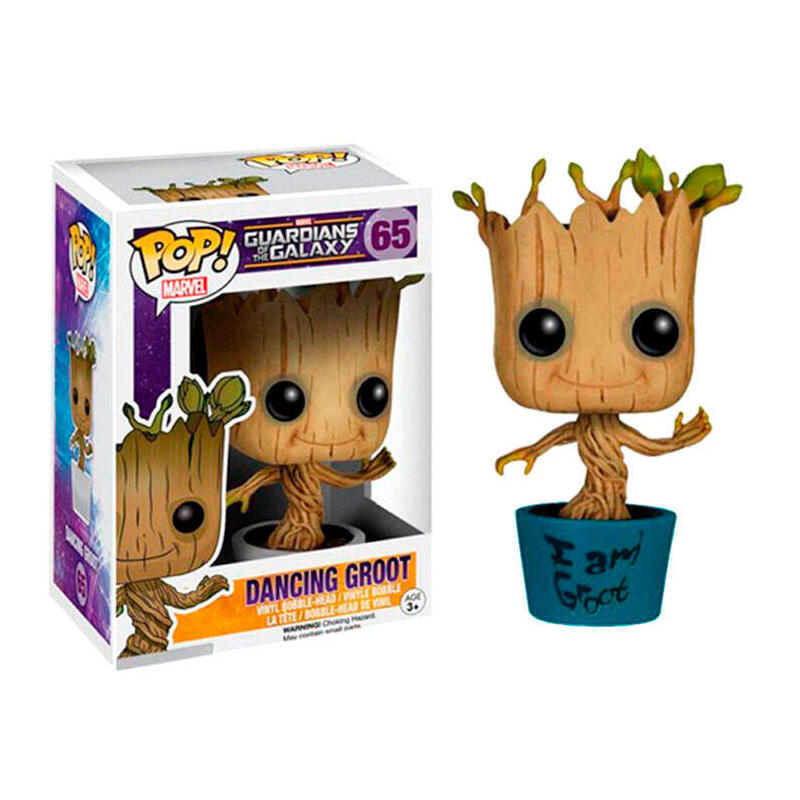 Figura pop marvel guardians of the galaxy dancing i am groot