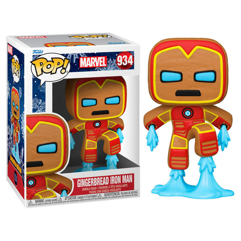 Figura pop marvel holiday iron man