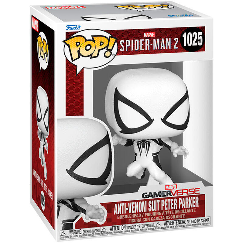 Figura pop! marvel spider-man 2 – anti-venom suit (peter parker)