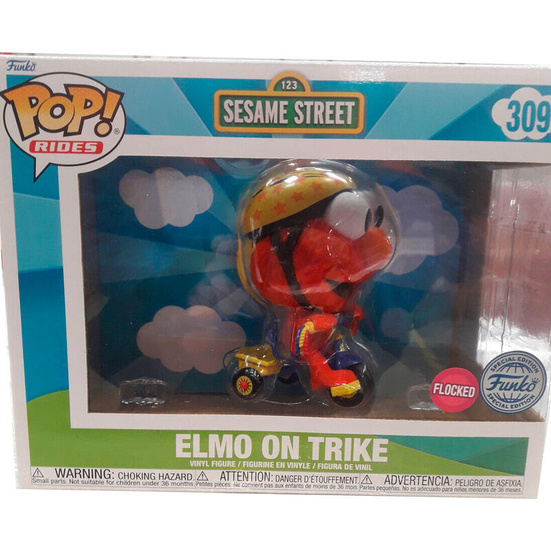 Figura pop rider barrio sesamo elmo on trike exclusive